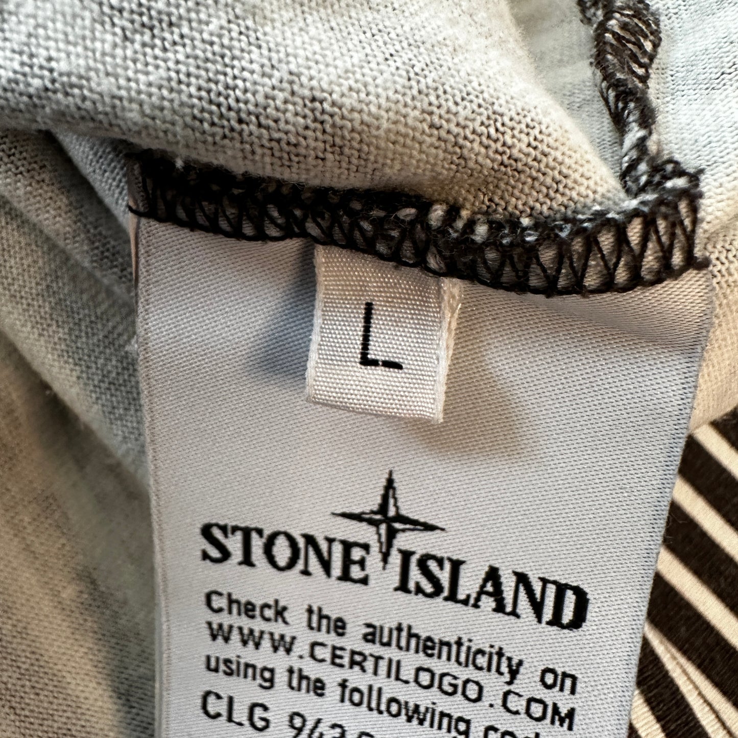 Stone Island Marina Charcoal  T-Shirt - L - Made in Italy