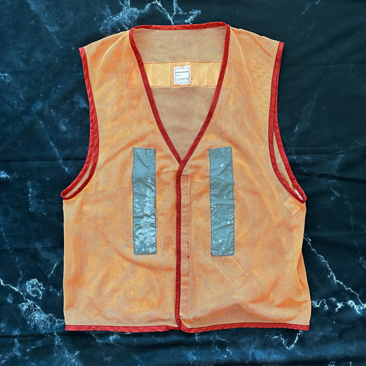 Stone Island Vintage Archivio Reflective Neon Mesh Gilet 1989 - L - Made in Italy