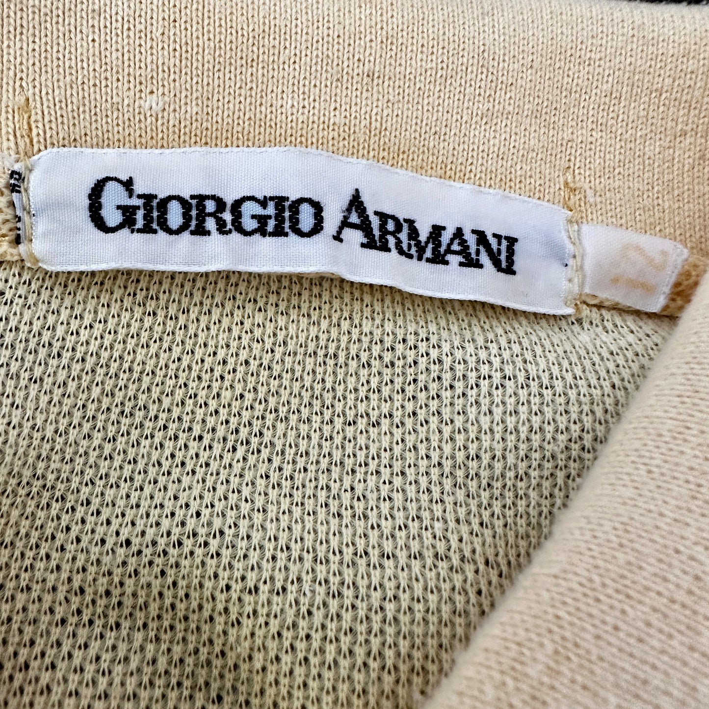 Giorgio Armani Vintage 80s Golden Eagle Polo Shirt - M - Made in Italy
