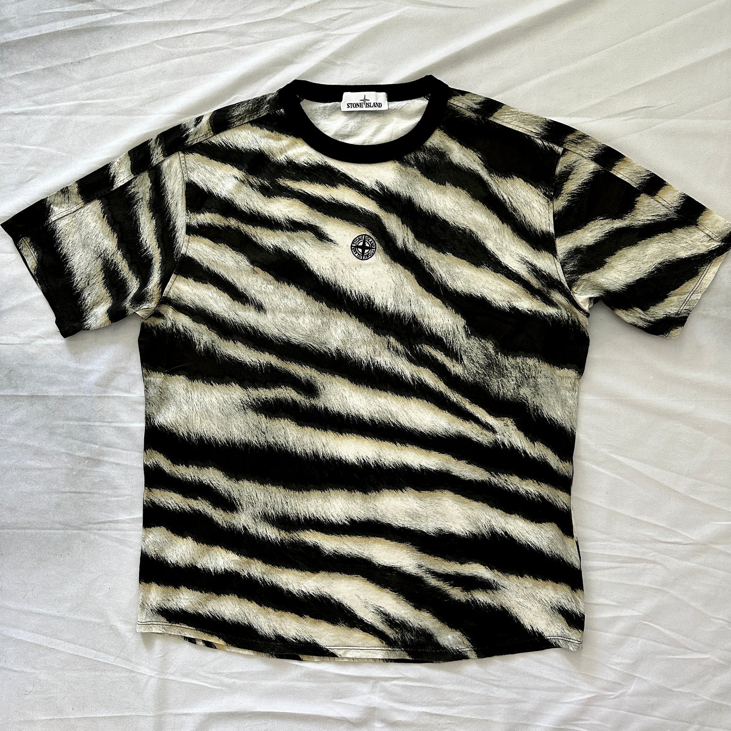 Stone Island White Tiger Camo T-Shirt 2018 - XL