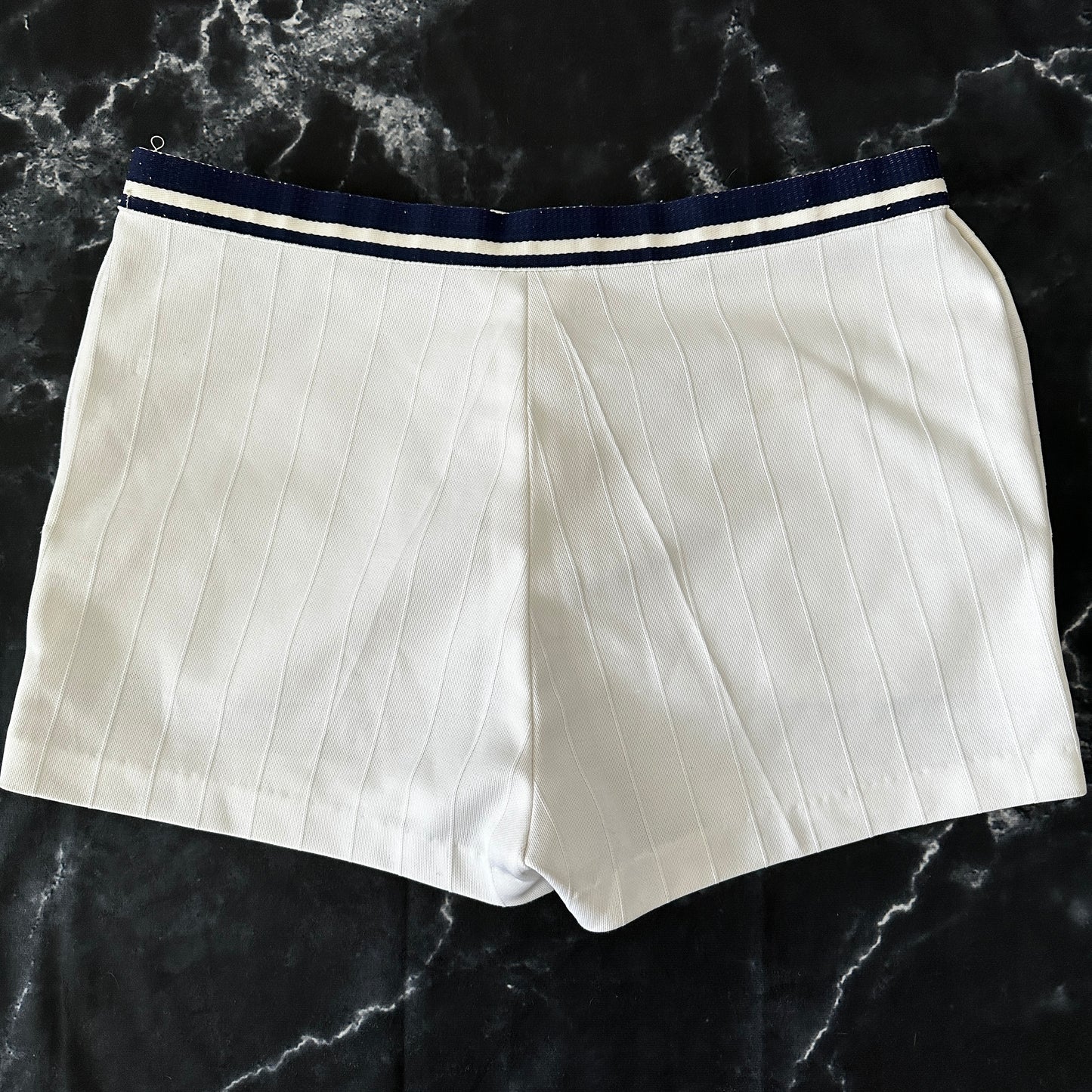 80s Vintage Tennis Shorts - White -M