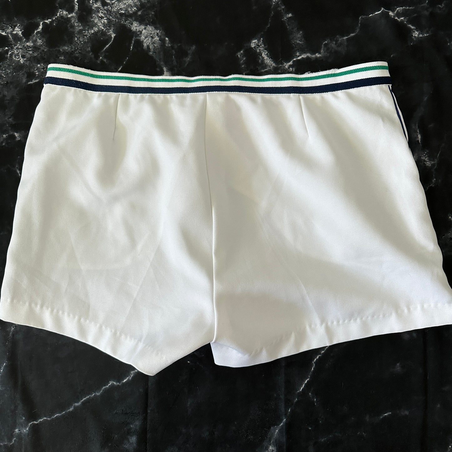 80s Vintage Tennis Sport Shorts - White -56 / L