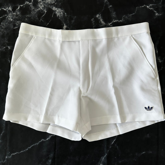 Adidas Vintage 80s Tennis Shorts - White - 54 / XL - Made in Japan