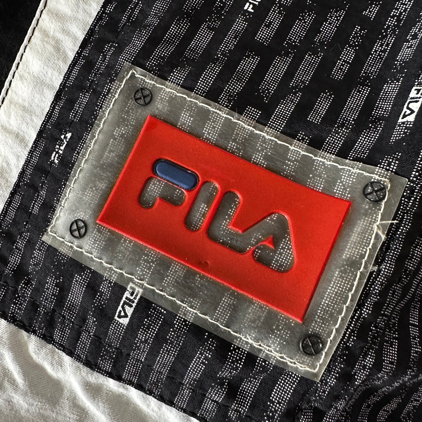 Fila Vintage 1992 Shorts Black & White - 50 / M - Made in Italy