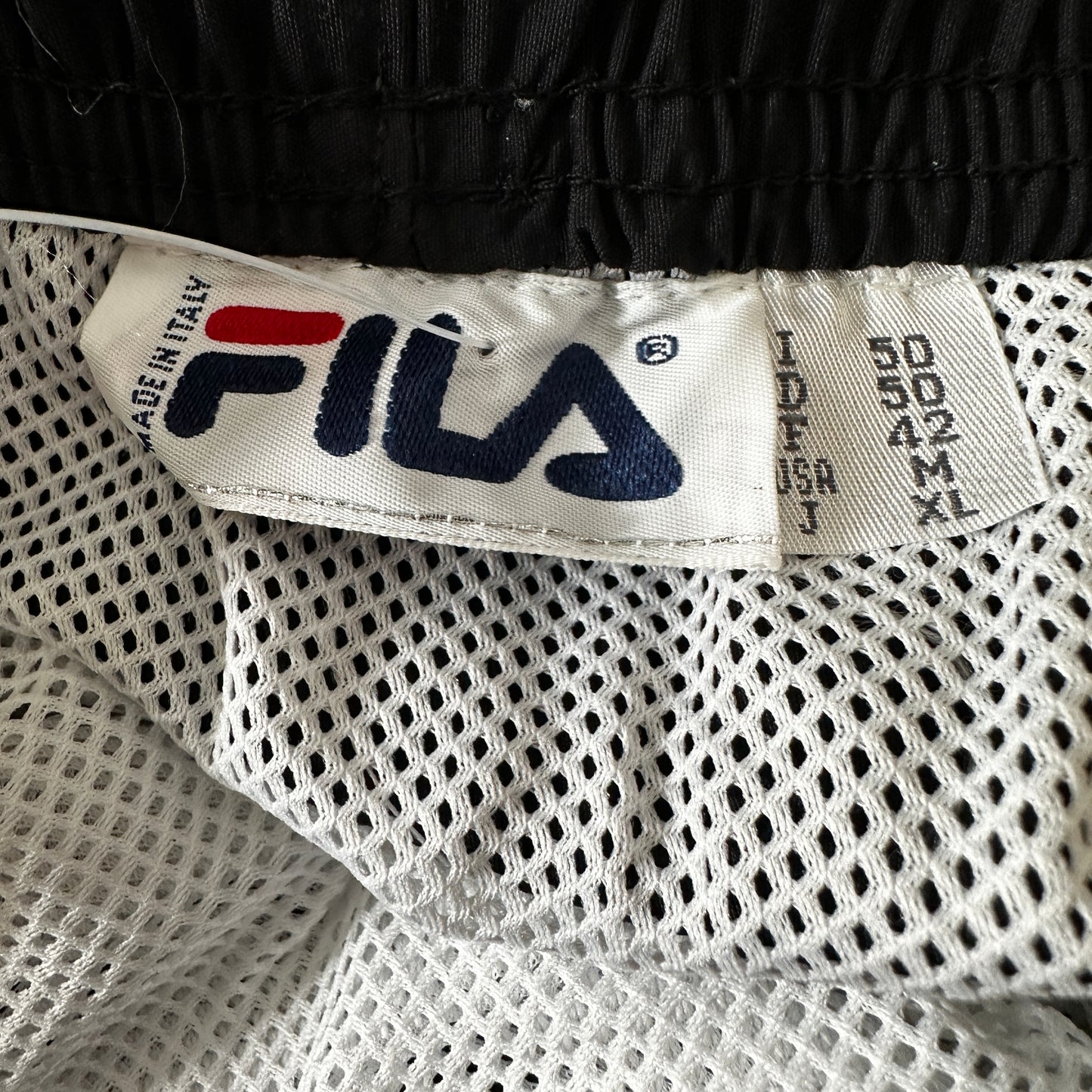 Fila Vintage 1992 Shorts Black & White - 50 / M - Made in Italy