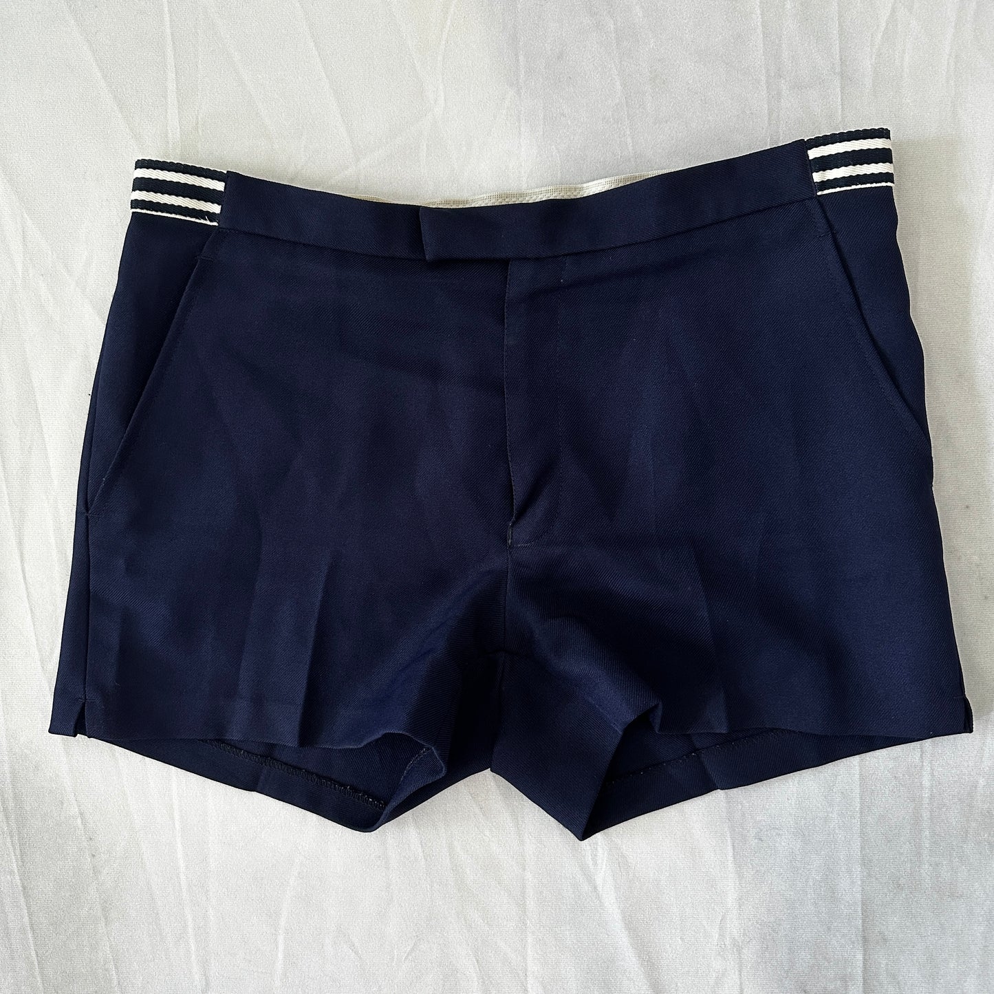 80s Vintage Tennis Shorts - Navy - M