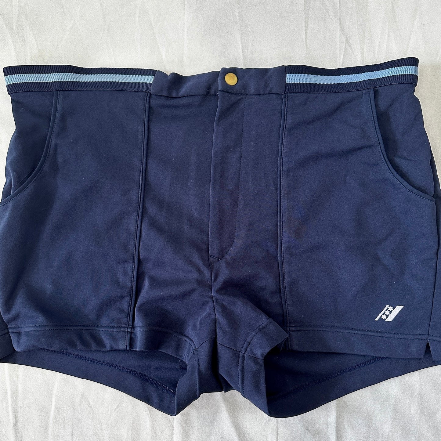80s Vintage Tennis Shorts - Navy - XL