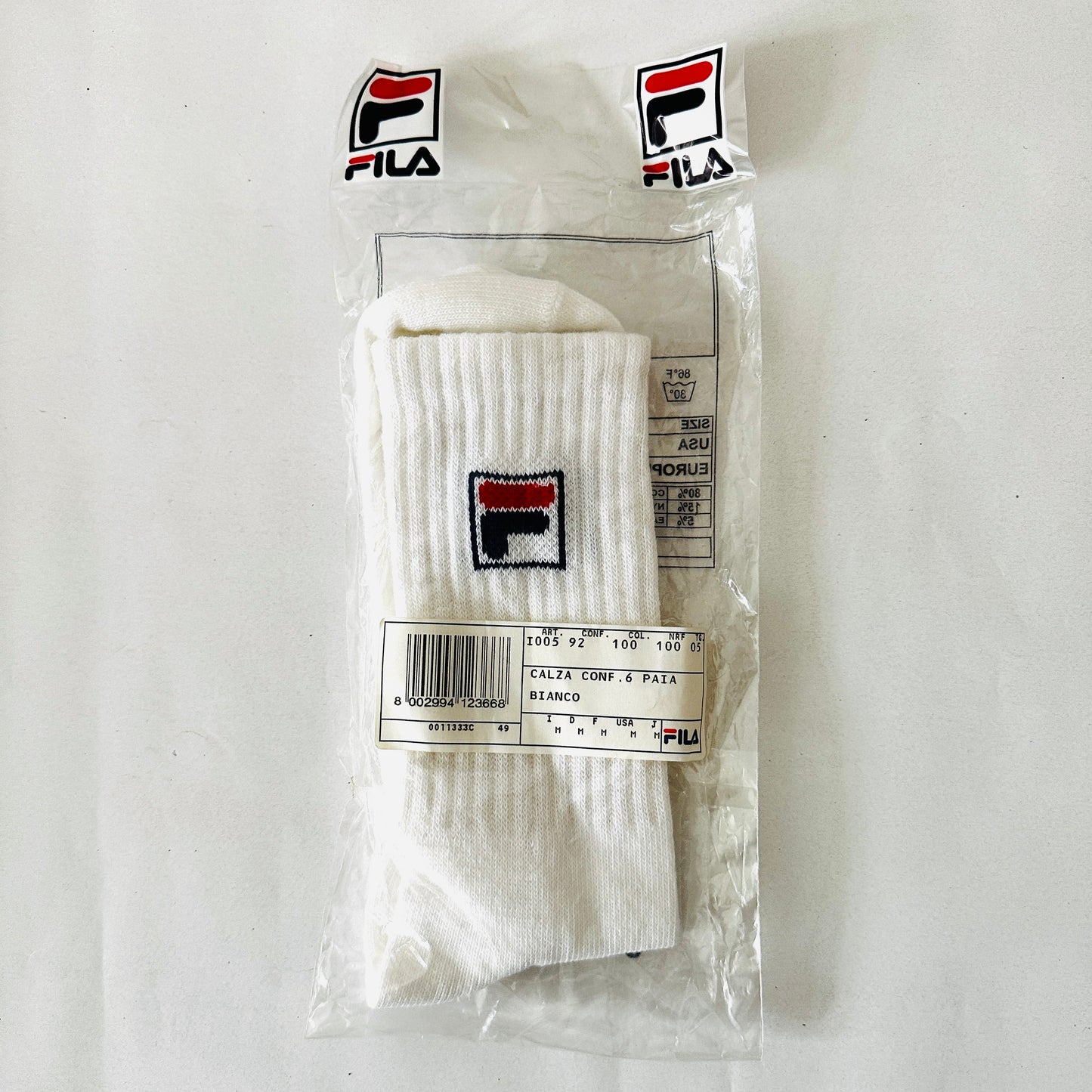 Fila Vintage mid 90s Socks still sealed - Size 41-44 - Made in Italy