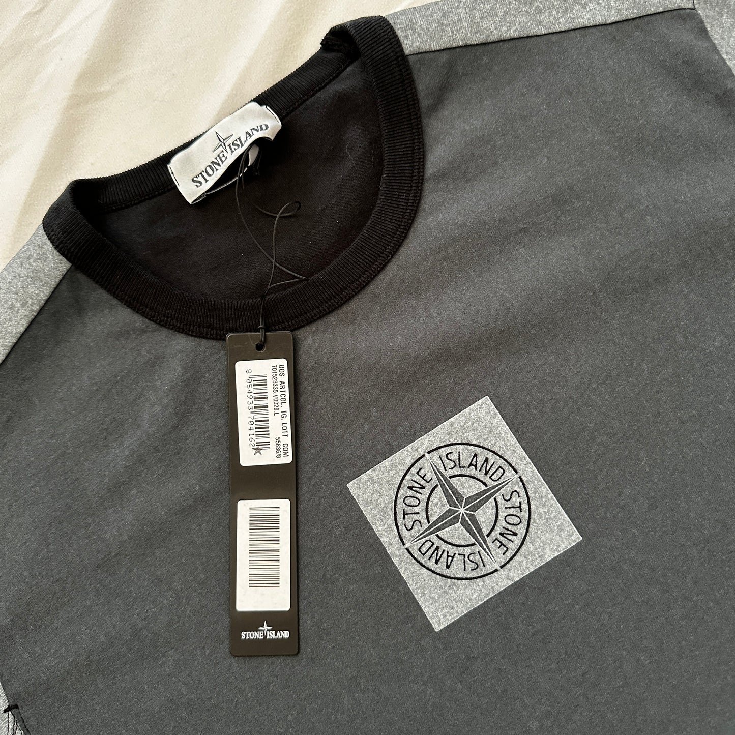 Stone Island Jersey Placcato Box Logo T-Shirt 2019 - L - Made in Italy