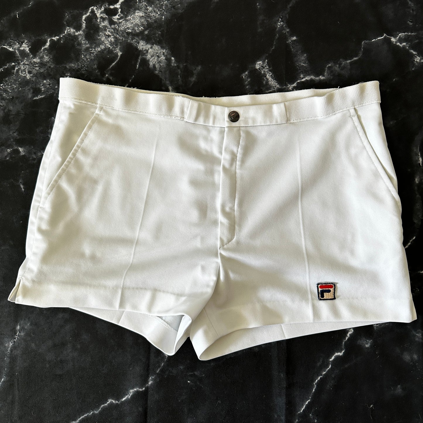 Fila Vintage 80s Tennis Shorts - White - 50 / L - Made in Italy