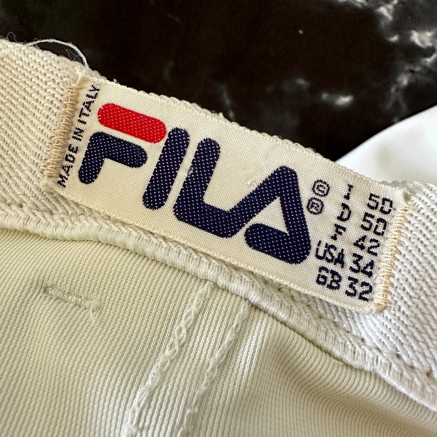 Fila Vintage 80s Tennis Shorts - White - 50 / L - Made in Italy