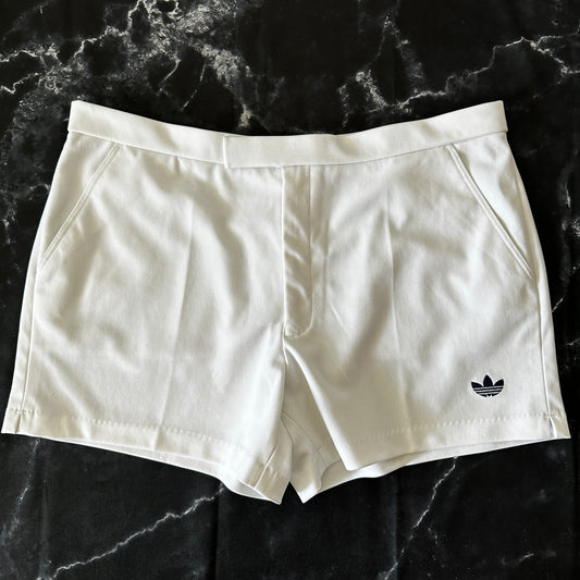 Adidas Vintage 80s Tennis Shorts - White - 54 / XL