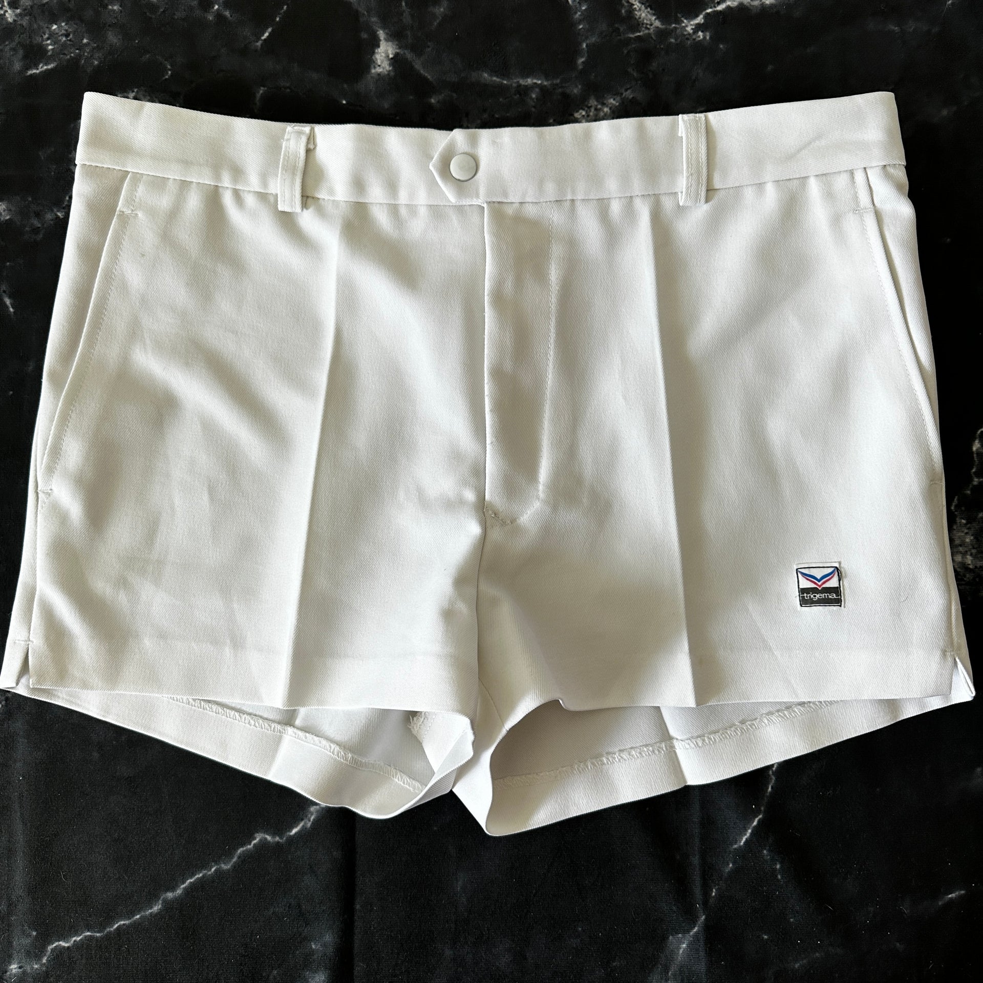 - M in Vintage Club - – West - Trigema 80s Made Tennis Germany Estetico Shorts White