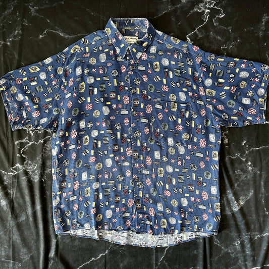 Casa Moda Vintage 90s Piqué Shirt XL