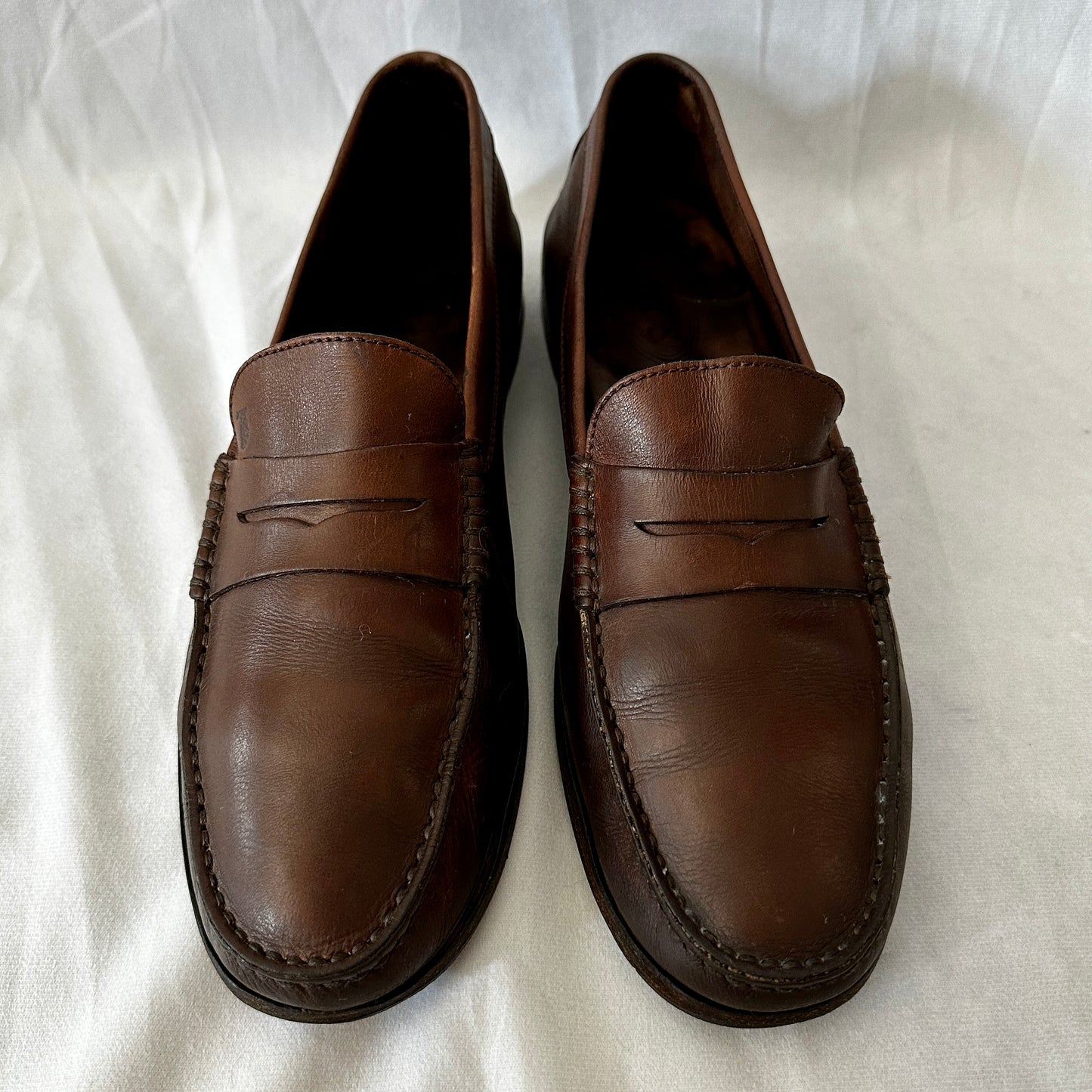 Tod's Loafers Dark Brown Leather 10.5 - Made in Italy