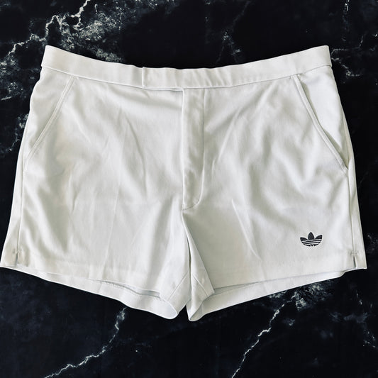 Adidas 80s Vintage Tennis Shorts - White - 52 / L