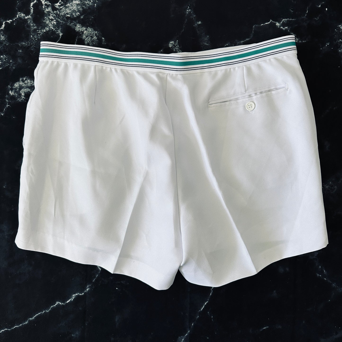 80s Vintage Tennis Shorts - White -54 / L