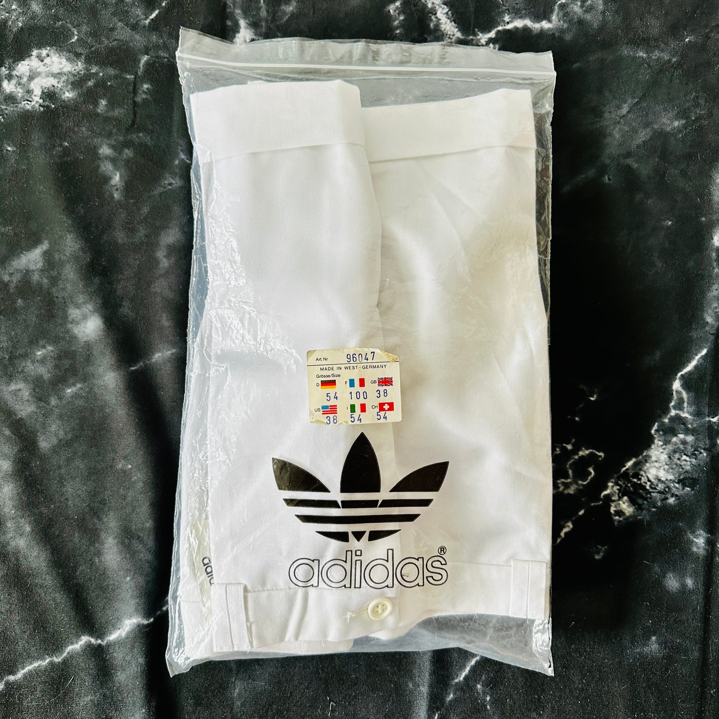 Adidas 80s Vintage Tennis Shorts - Deadstock - 54 / XL - Made in West Germany