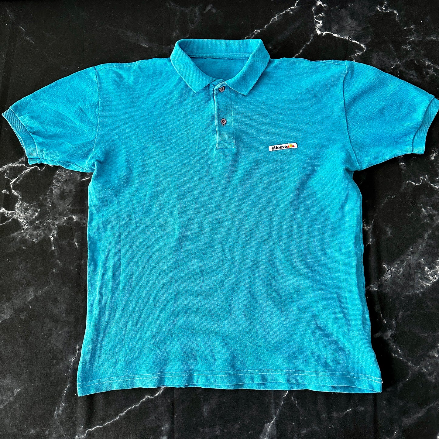 Ellesse Vintage 80s Polo Shirt - M - Made in Italy