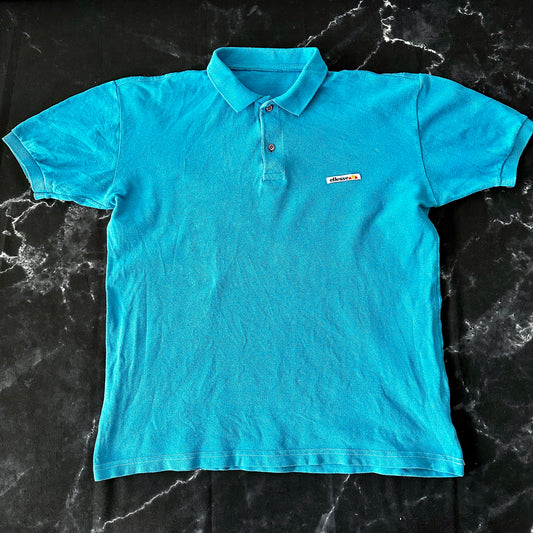 Ellesse Vintage 80s Polo Shirt - M - Made in Italy