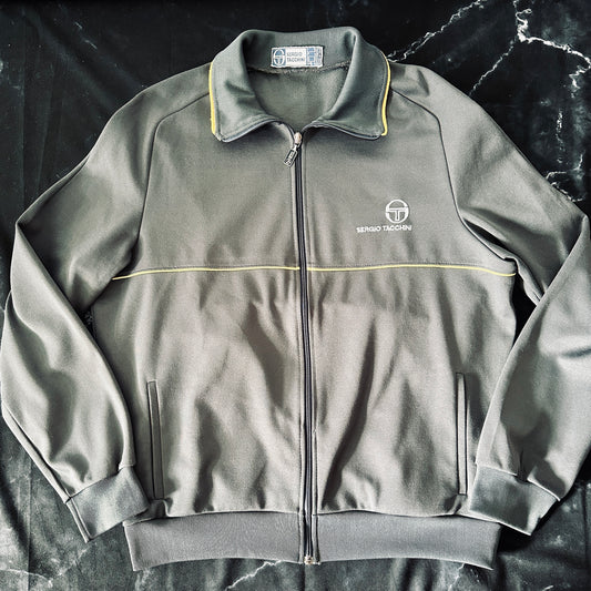 Sergio Tacchini Vintage 80s Track Jacket - 52 / L - Made in Italy