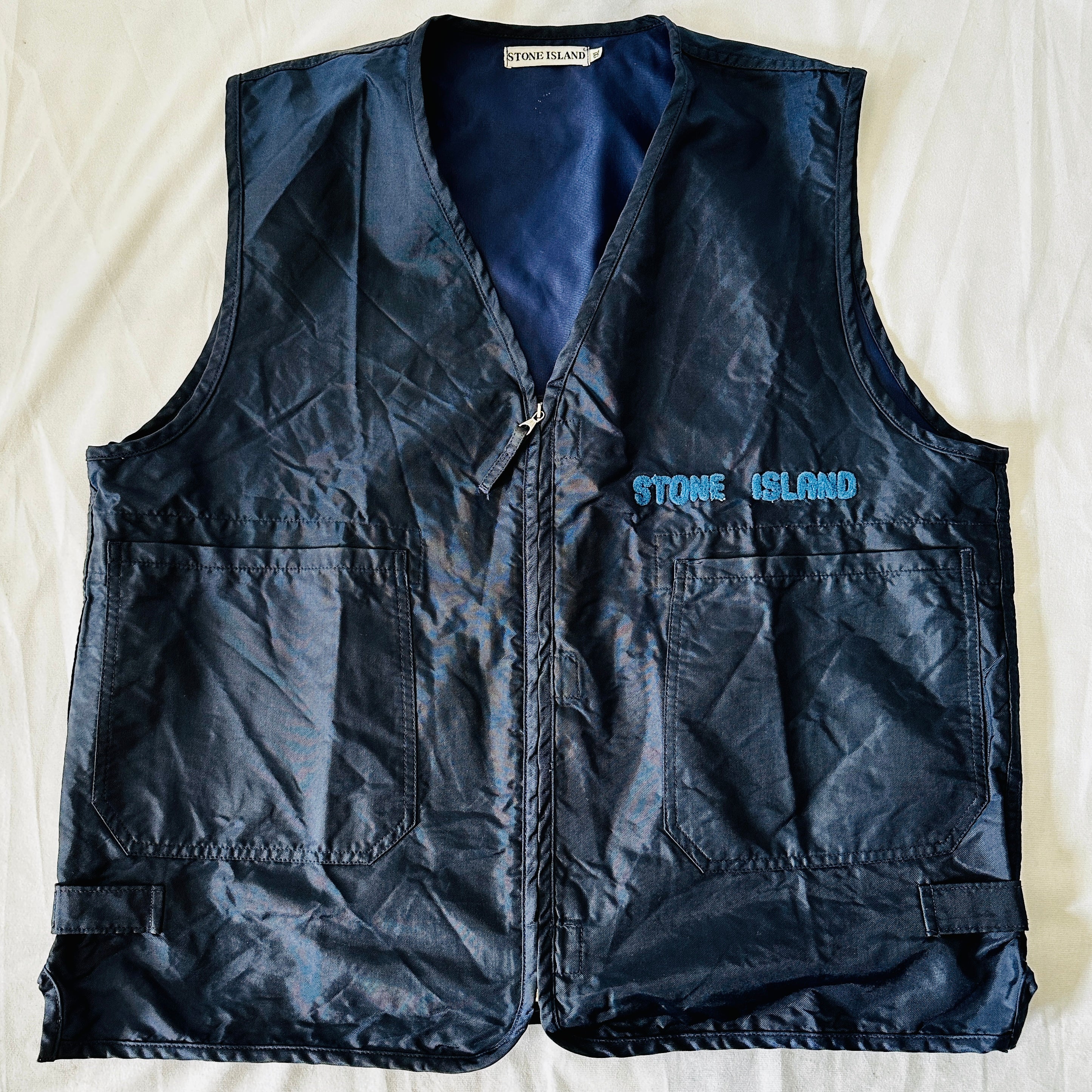 stone island vest black XXL