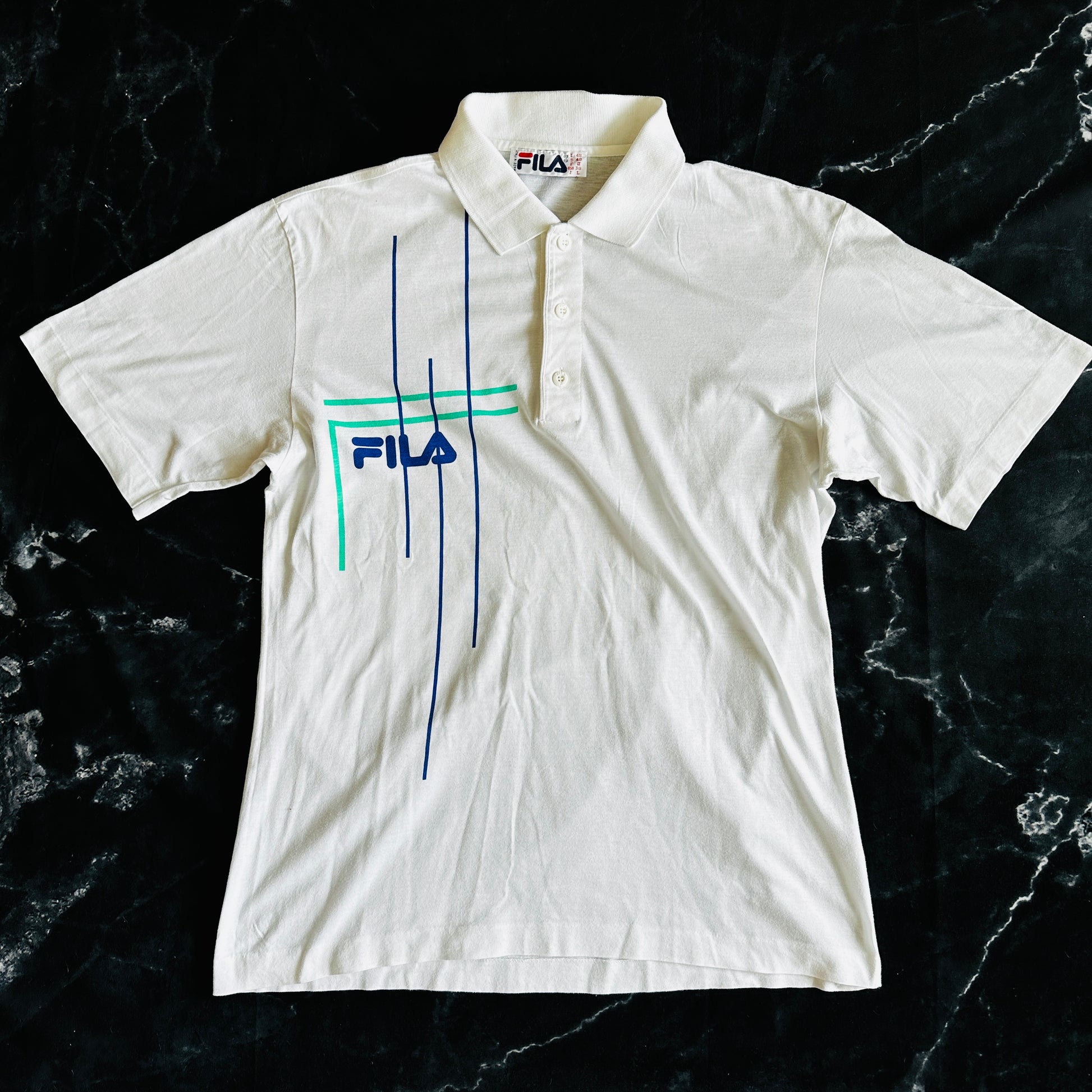 Fila Vintage 80s Tennis Polo Shirt - 48 / M Made in Italy – Club Estetico