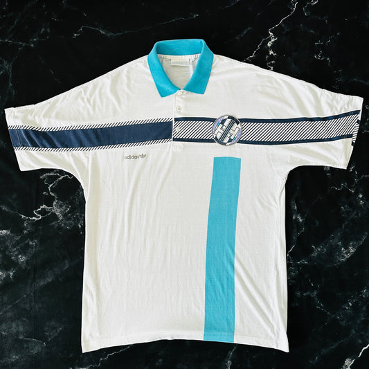 Adidas Vintage 80s Tennis Polo Shirt - 50 / L