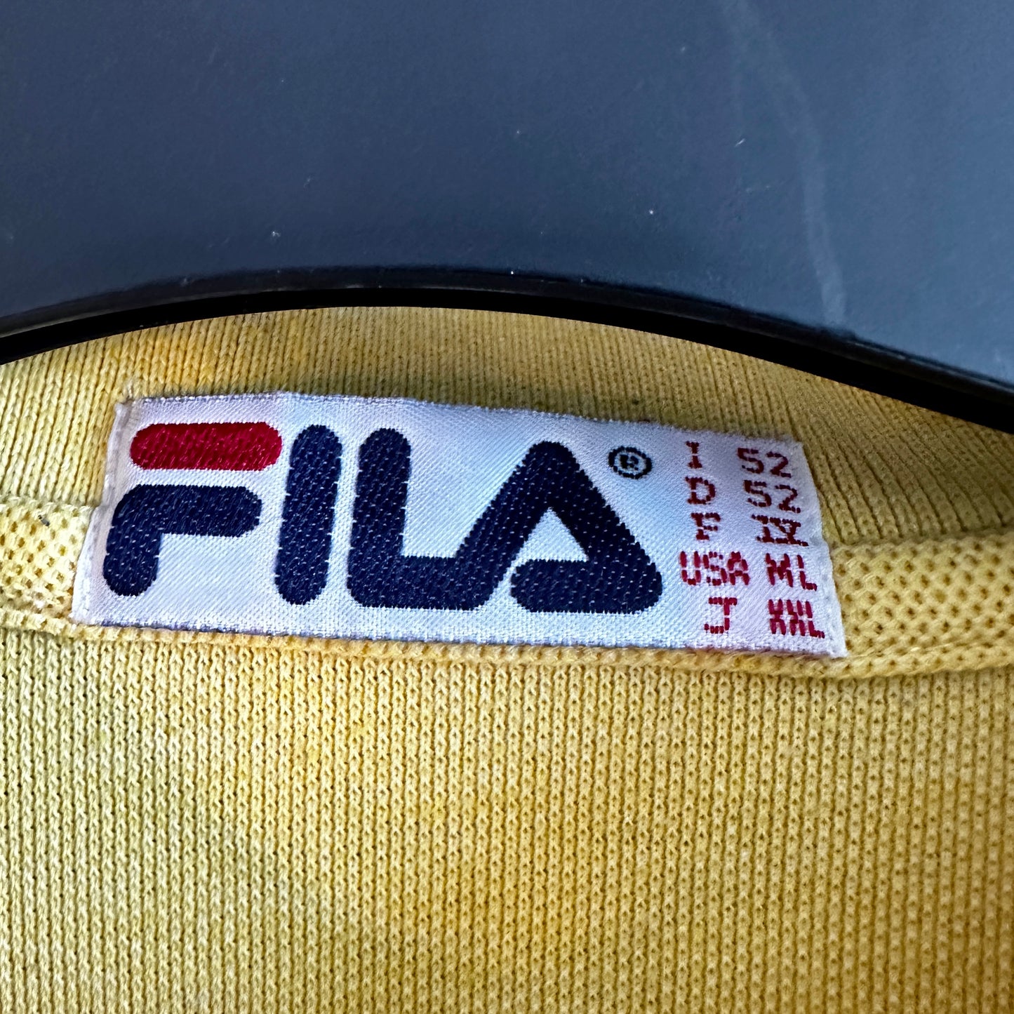 Fila Vintage 90s Longsleeve Polo Shirt - 60 / XXL - Made in Italy
